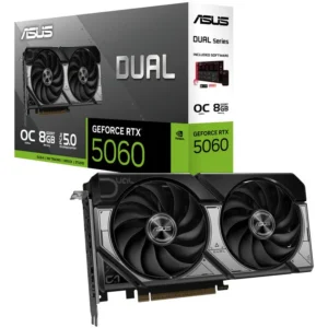 Asus RTX 5060 8GB DUAL | GDDR7 | Bela Grafična Kartica
