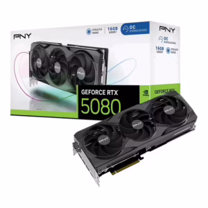 PNY RTX 5080 16GB | ARGB | GDDR7 | 3 Ventilatorji | Gaming Grafična Kartica