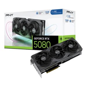 PNY RTX 5080 16GB | ARGB | GDDR7 | 3 Ventilatorji | Gaming Grafična Kartica