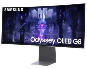 Samsung Odyssey OLED G8 G85SD | 86,3cm (34") | 175Hz | QD-OLED | FreeSync Premium Pro G-SYNC Compatible | Ukrivljen Gaming Monitor