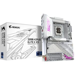 GIGABYTE Z890 AORUS ELITE X ICE | LGA 1851 | DDR5 | ATX | Bela Matična Plošča