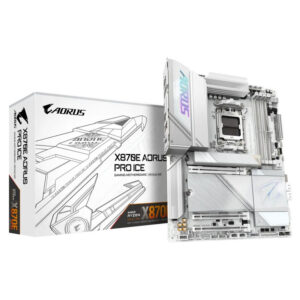 Gigabyte X870E AORUS PRO X ICE | X870 | AM5 | ATX | DDR5 | Bela Matična Plošča