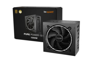 be quiet! Pure Power 13 M BP028EU | 1000W 80 Plus Gold | ATX 3.1 PCIe 5.1 Modularni Črn | Napajalnik
