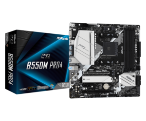 ASRock B550M-P | AMD AM4 | B550 Chipset | DDR4 4733+ OC | PCIe 4.0 M.2 | mATX Matična Plošča