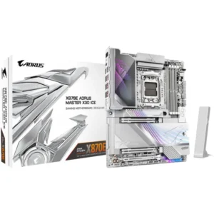 Gigabyte X870E AORUS MASTER X ICE | X870 | AM5 | ATX | DDR5 | Bela Matična Plošča