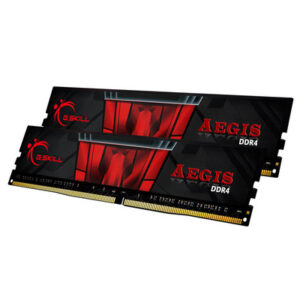 G.Skill Aegis | 16GB KIT (2x 8GB) | DDR4 | 3000MHz | CL16 | XMP2.0 | 1,35V | Rdeča | F4-3000C16D-16GISB | RAM Pomnilnik