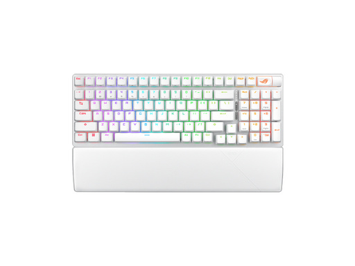 Asus rog strix scope ii 96 wireless | bela | rog nx snow | pbt | rgb | usb | bela gaming tipkovnica 1 Komponentko: tipkovnica asus rog strix scope ii 96 wireless, bela, rog nx snow, pbt, rgb, usb, us