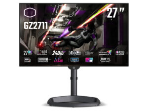 Cooler Master Tempest GZ2711 | 27" QHD OLED | 240Hz | HDR10 | USB-C 96W | 2x HDMI 2.1 | 2x DisplayPort 1.4 | Zvočniki Monitor