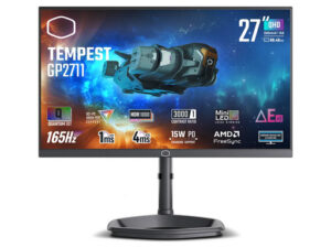 Cooler Master Tempest GP2711 | 27 Palčni QHD Mini LED VA Monitor | 165Hz | HDR1000 | USB-C DP Alt | Zvočniki | Gaming Monitor