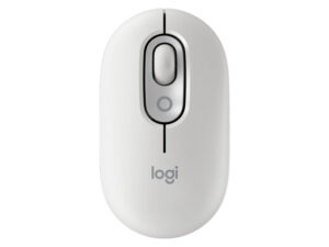 Logitech POP Mouse z EMOJI | Bluetooth | Bela | Miška