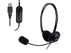 Ewent EW3568 | USB | Mikrofon In Nadzor Glasnosti | 2,1 m Kabel | Črne Stereo Slušalke