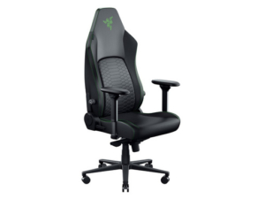 Razer Iskur V2 NewGen | Črn/Zelen | HyperFlex Ledvena Podpora | CoolTouch EPU Usnje | 4D Nasloni Za Roke | Ergonomski Gaming Stol