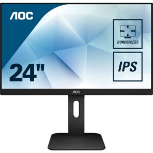 Monitor AOC X24P1 | 61 cm (24,0") | 1920x1200 | IPS | 4ms | VGA DVI HDMI DisplayPort 4xUSB3.1 | Pivot | Zvočniki | sRGB99% | Poslovni Monitor