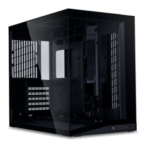Lian Li O11 Dynamic Mini V2 O11DMIV2X | Črno Kompaktno ATX Micro-ATX Ohišje S Panoramskim Kaljenim Steklom | Podpora Za 360mm Radiator In ATX Napajalnik | Računalniško Ohišje