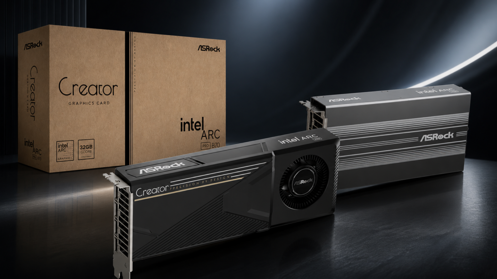 Intel arc pro b70: ugodna grafična kartica z 32 gb pomnilnika za ai