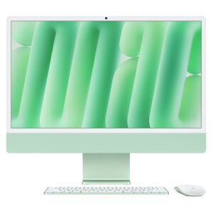 Apple iMac M4 24 | 8-Jedrni CPU In 8-Jedrni GPU | 16GB RAM In 256GB SSD | 4.5K Retina Standardno Steklo | Gigabit Ethernet In Nemška Touch ID Tipkovnica | Zeleni Vse-V-Enem Računalnik