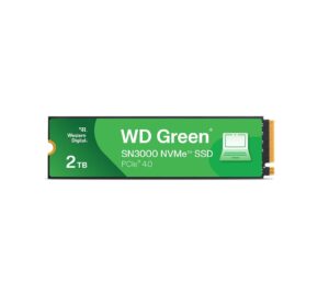 WD Green SN3000 2TB | PCIe 4.0 x4 NVMe | 5.000/4.200 MB/s | 3D QLC NAND | M.2 2280 SSD Disk