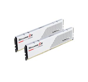 G.Skill Ripjaws S5 | 96GB 2x48GB DDR5 5200MHz CL40 | Intel XMP 3.0 | Bela | Pomnilnik RAM