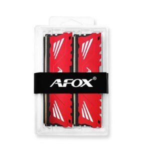 AFOX Gaming | 16GB Kit 2x8GB | DDR4-3200 CL16 | XMP 2.0 | Rdeč Hladilnik | Namizni RAM Pomnilnik