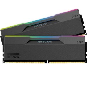 KLEVV CRAS V | 32GB 2x16GB | DDR5 6400MT/s CL30 | AMD EXPO | Črn Namizni Pomnilnik