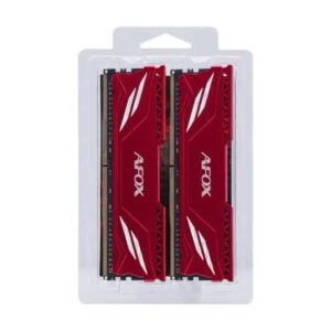 AFOX Gaming Red AFLD432PS1CAD | 32GB DDR4 3200MHz CL16 | 2x16GB XMP 2.0 | Gaming RAM Pomnilnik