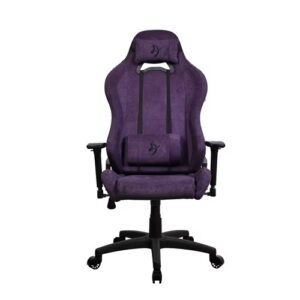 Arozzi Torretta Soft Fabric V2 | Vijolična Tkanina | 3D Nasloni | Nagib Do 165° | Ergonomski Gaming Stol