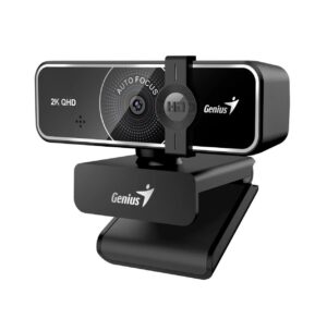 Genius FaceCam 3000AF | 2K QHD In 1080p 60 FPS | Samodejno Ostrenje, USB-A In USB-C | Črna Spletna Kamera