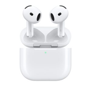 Apple AirPods 4 | H2 Čip In Personalizirani Prostorski Zvok | Bluetooth 5.3 In USB-C | Do 30 Ur Delovanja | Bele Brezžične Slušalke