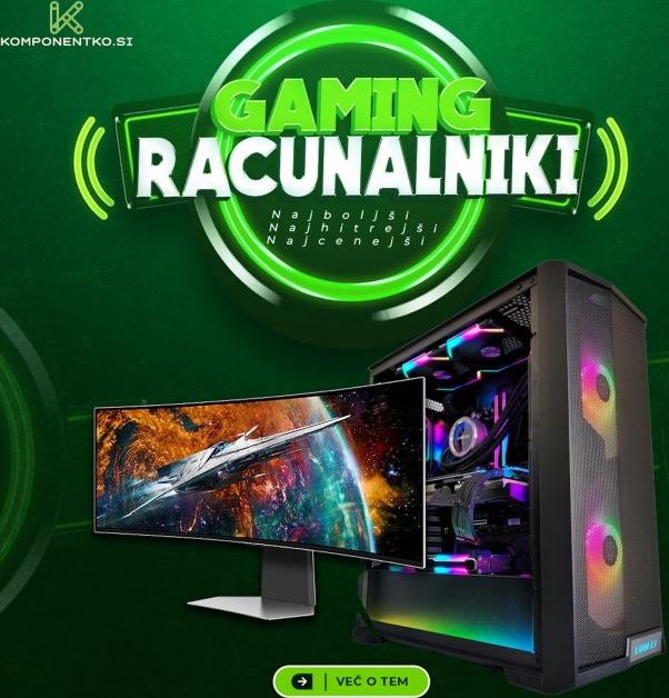 Gaming računalniki 2026 (top 10) – vodič za nakup gaming pc
