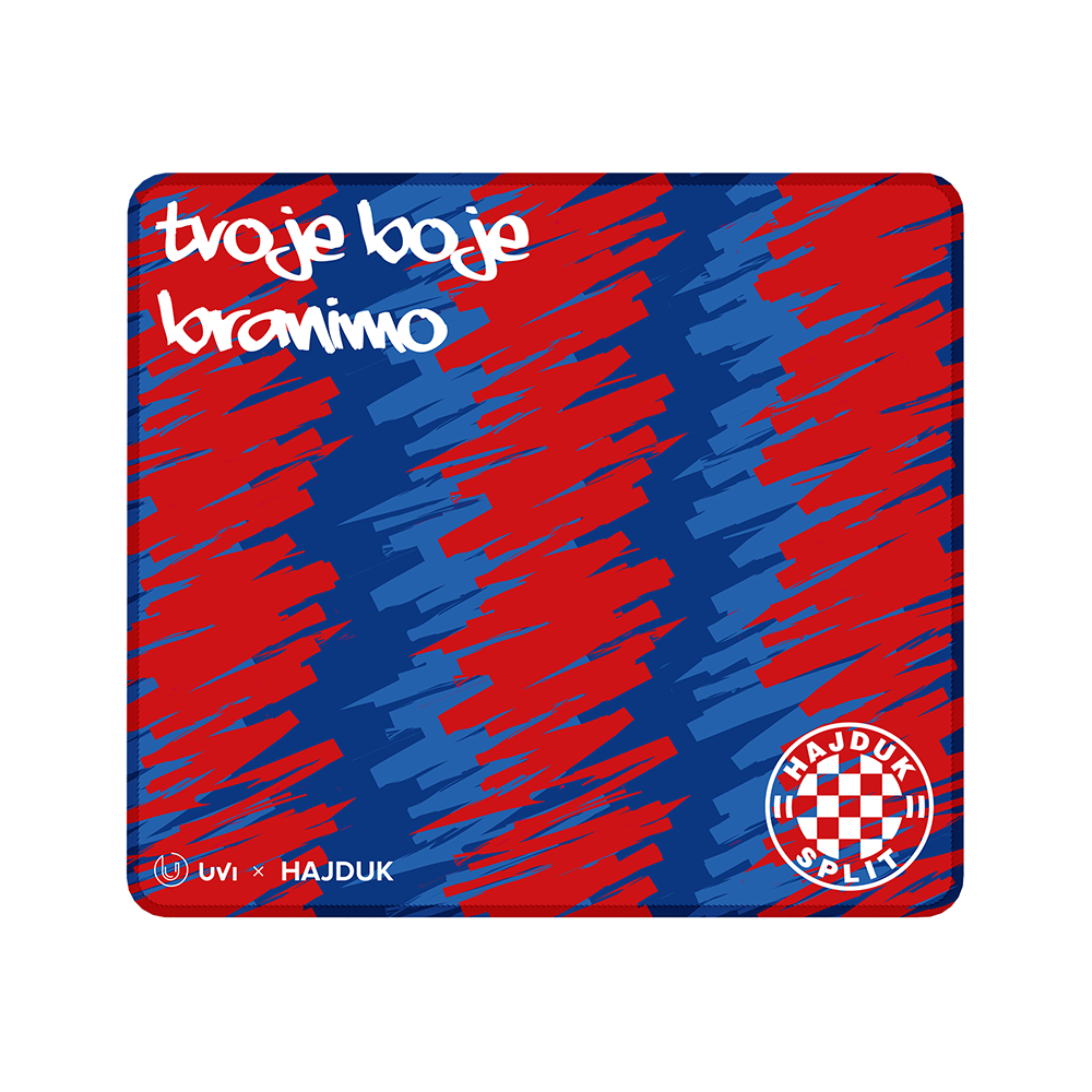 Uvi x hajduk inferno small | 290 x 250 x 3 mm | podlaga za miško in tipkovnico 1 Uvi x hajduk inferno large (l) komponentko