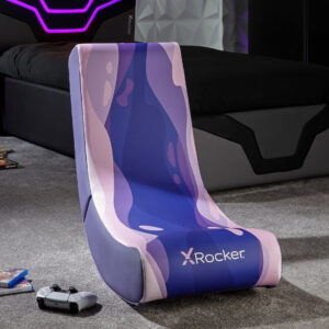 X Rocker Video Rocker Lava Pink | Zložljiv Gaming Bodensessel Za Otroke In Mladostnike | Udoben Talni Gaming Stol