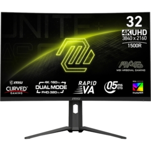 MSI MAG 321CUPDF | 31.5 Palcev UHD Rapid VA | Dual Mode 160Hz 320Hz | 0.5ms USB-C PD 15W | Gaming Monitor