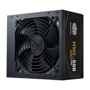 Cooler Master MWE Bronze 550 V3 230V | 550W 80 Plus Bronze | ATX 3.1 120 mm HDB | Ne-Modularen | Računalniški Napajalnik