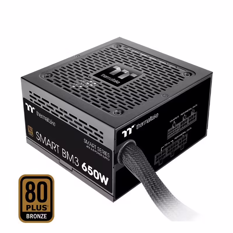 Thermaltake smart bm3 650w | 80plus bronze | modularni napajalnik 1 Napajalnik thermaltake smart bm3 650w 80plus bronze, modularni kompontentko