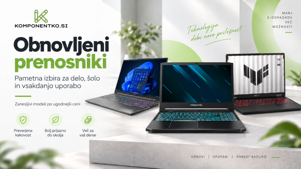 Obnovljeni prenosniki ugodni poceni