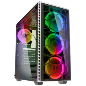 KOLINK OBSERVATORY WHITE | E-ATX | RGB | Belo | Osvetljeno Ohišje