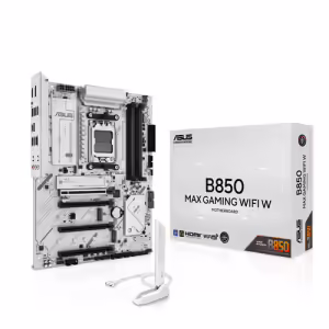 ASUS B850 MAX GAMING WIFI W | AM5 | DDR5 | ATX | Bela Matična Plošča