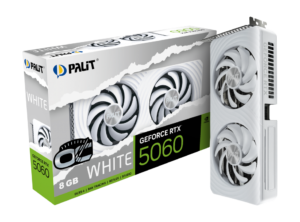 Palit RTX 5060 8GB OC | GDDR7 | Bela Grafična Kartica