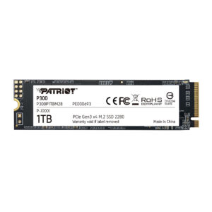Patriot P300 | 1TB | M.2 | NVMe | 4xPCIe Gen3 | SSD Disk