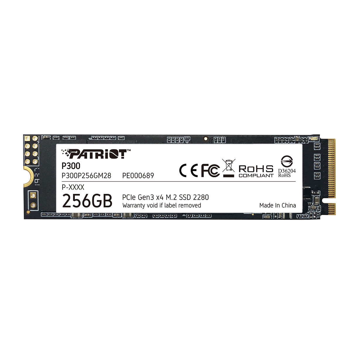 Patriot p300 256gb | m. 2 | nvme ssd 1 Patriot p300 256gb m. 2 nvme ssd pcie gen 3 x4 komponentko