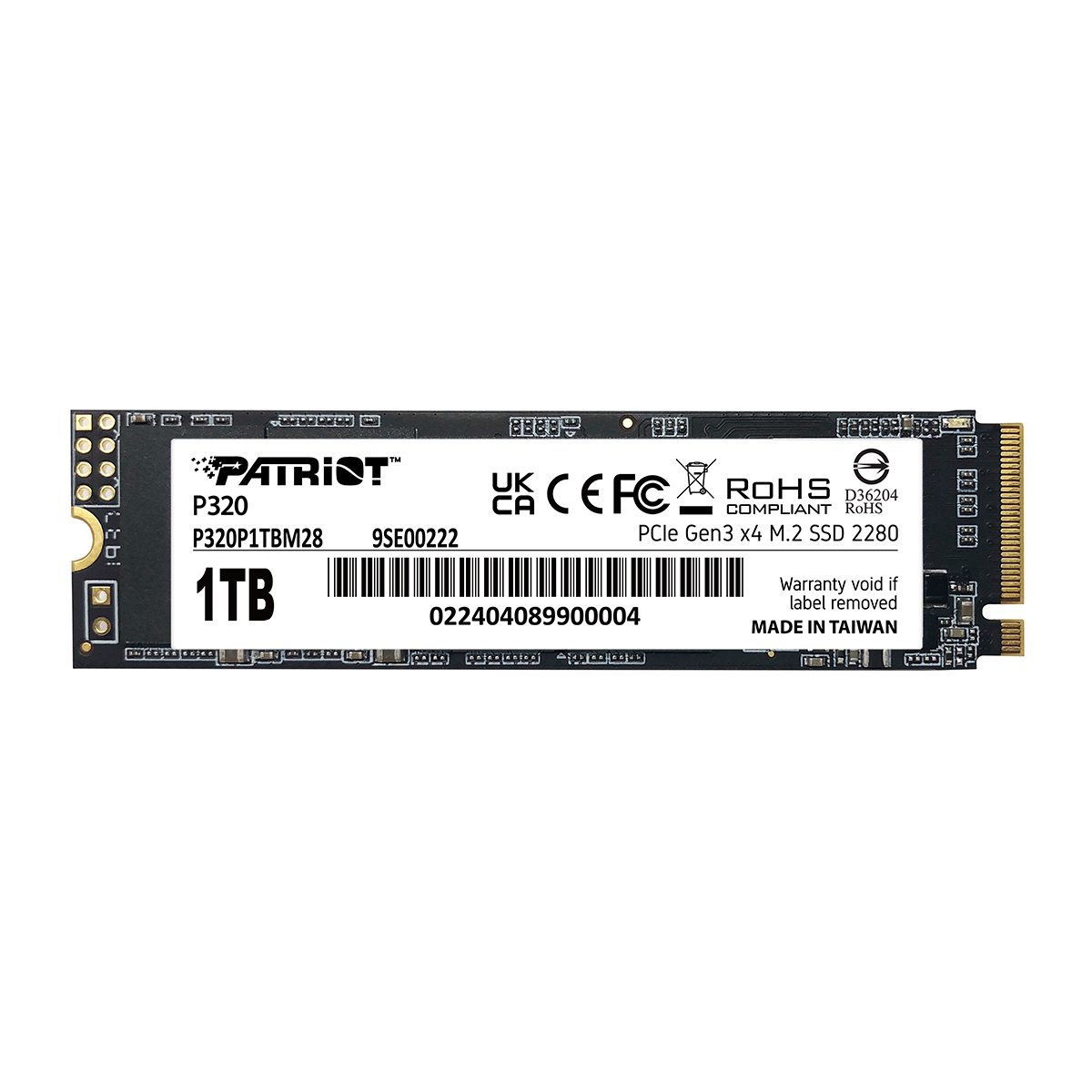 Patriot p320 1tb | m. 2 | 3000/2200mb/s | nvme ssd disk 1 Patriot p320 1tb m. 2 nvme ssd pcie gen 3 x4
79,00€ komponentko
