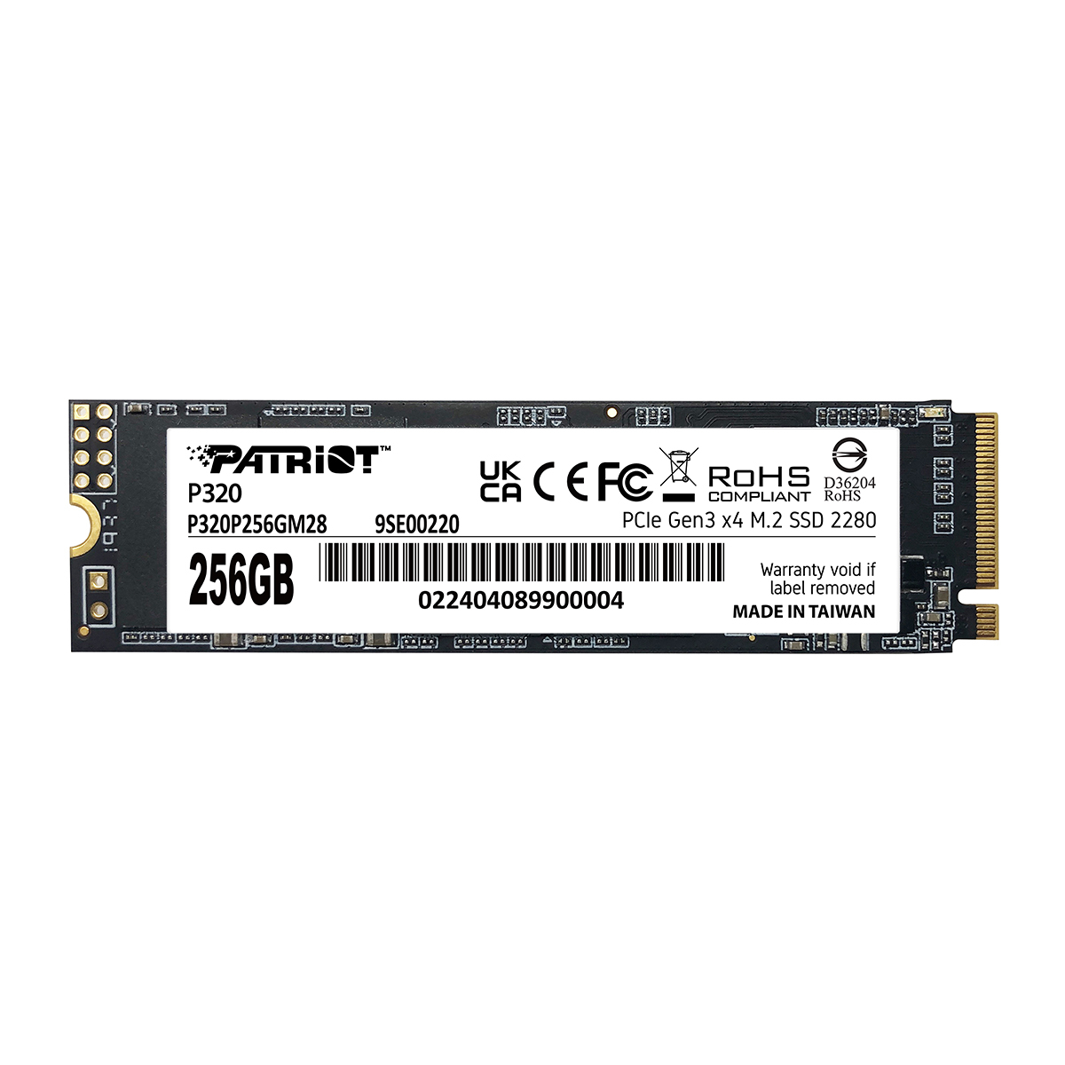 Patriot p320 | 256gb | m. 2 | 2200/120mb/s | nvme ssd disk 1 Patriot p320 256gb m. 2 nvme ssd pcie gen 3 x4 komponentko