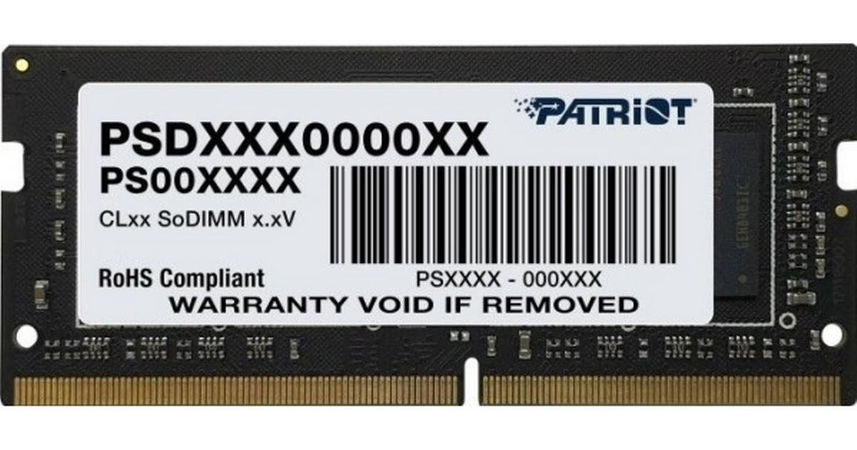 Patriot signature line | 16gb | ddr4-2400 | sodimm | pc4-19200 cl17 | pomnilnik 1 Patriot signature line 16gb ddr4-2400 sodimm pc4-19200 cl17, 1. 2v komponentko