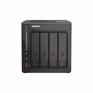 QNAP TS-453E-8G | 4-Bay NAS Strežnik | 8GB DDR4 RAM | 2x 2.5GbE | 2x M.2 NVMe | 2x HDMI | NAS Strežnik