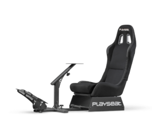 Playseat Evolution EVOSB | REM.00004 | Črn | ActiFit Tkanina | Nastavljiv Sim Racing Kokpit | Gaming Stol
