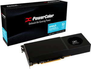 PowerColor Radeon AI PRO R9700 32GB | GDDR6 256-Bit | RDNA 4 | 128 AI Pospeševalnikov | 4X DisplayPort 2.1a | Profesionalna Grafična Kartica