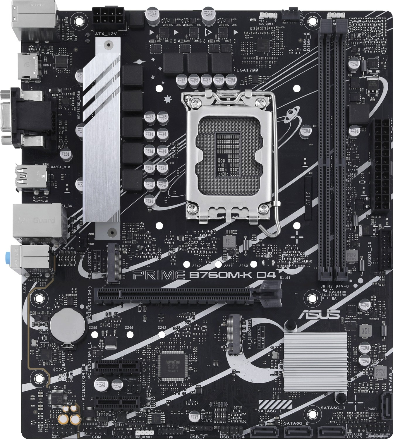 Asus prime b760m-k d4 | lga1700 | matx | ddr4 | sata3 | usb3. 2 hdmi | matična plošča 1 Asus prime b760m-k d4, ddr4, sata3, usb3. 2gen1, hdmi, pcie 4. 0, lga1700 matx komponentko