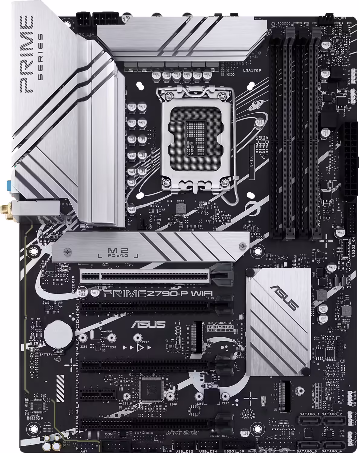 Asus prime z790-p wifi | lga 1700 | atx | ddr5 | sata3 | matična plošča 1 Asus prime z790-p wifi, ddr5, sata3, usb3. 2gen2x2, dp, 2. 5gbe, 2×2 wi-fi 6, lga1700 atx komponentko