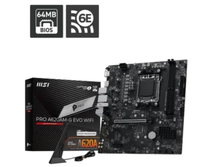 MSI Pro A620AM-G Evo | A620 | AM5 | DDR5 | mATX | PCIe 4.0 | 2x M.2 | Matična Plošča