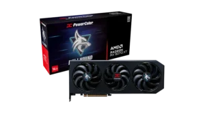 PowerColor Hellhound Radeon RX 9070 XT OC RX9070XT 16G-L/OC | 16GB GDDR6 | RDNA 4 | 3-Ventilatorsko Hlajenje | Gaming Grafična Kartica